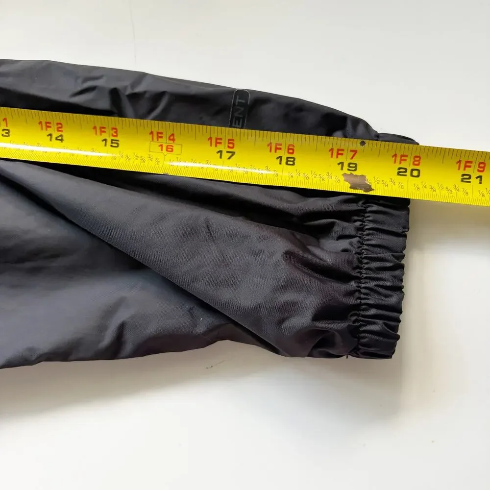 The North Face Boys 7-8 Black/Gray Windbreaker Rain Jacket Hooded Lightweight